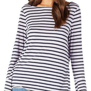 Michael Stars striped bell sleeve top size one size